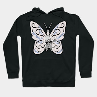 awareness butterfly Hoodie